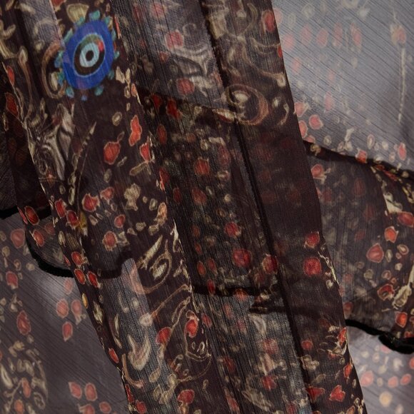 SIEDRÉS Monica Printed Chiffon Maxi Dress - Picture 4 of 5